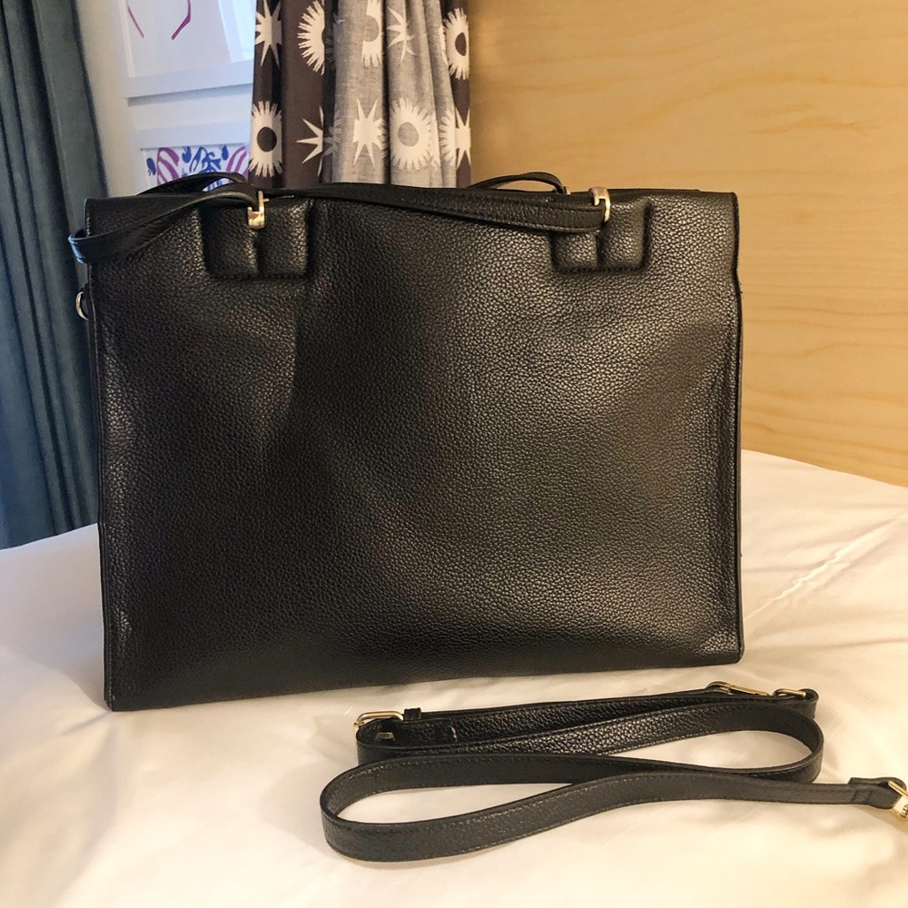 Steve Madden Black Faux Leather Tote - Picture 4 of 14
